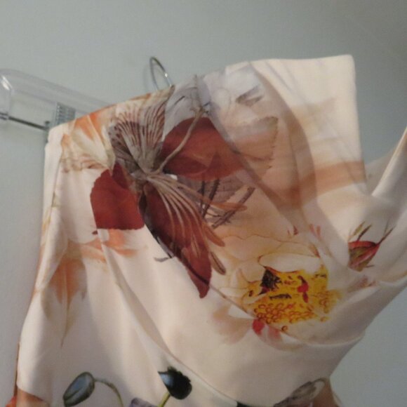 TED BAKER Aymay Opulent Bloom Floral Silk Maxi Dress Wedding - Ted Size 0 - Picture 7 of 16